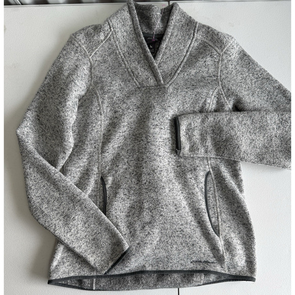 3 for $9 Eddie Bauer Active Fleece Pullover S Womens Gray - Picture 2 of 5